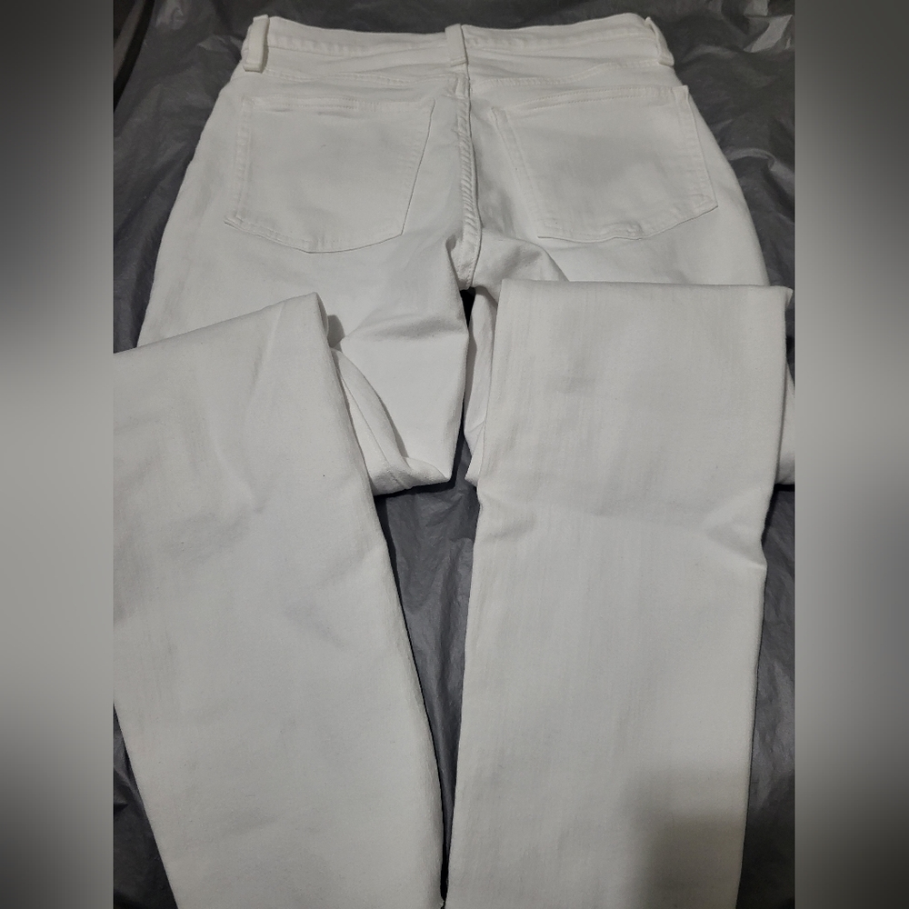 J. Crew Women's High Rise Jeans in White - Picture 4 of 8
